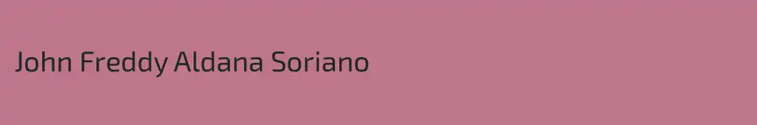 John Freddy Aldana Soriano